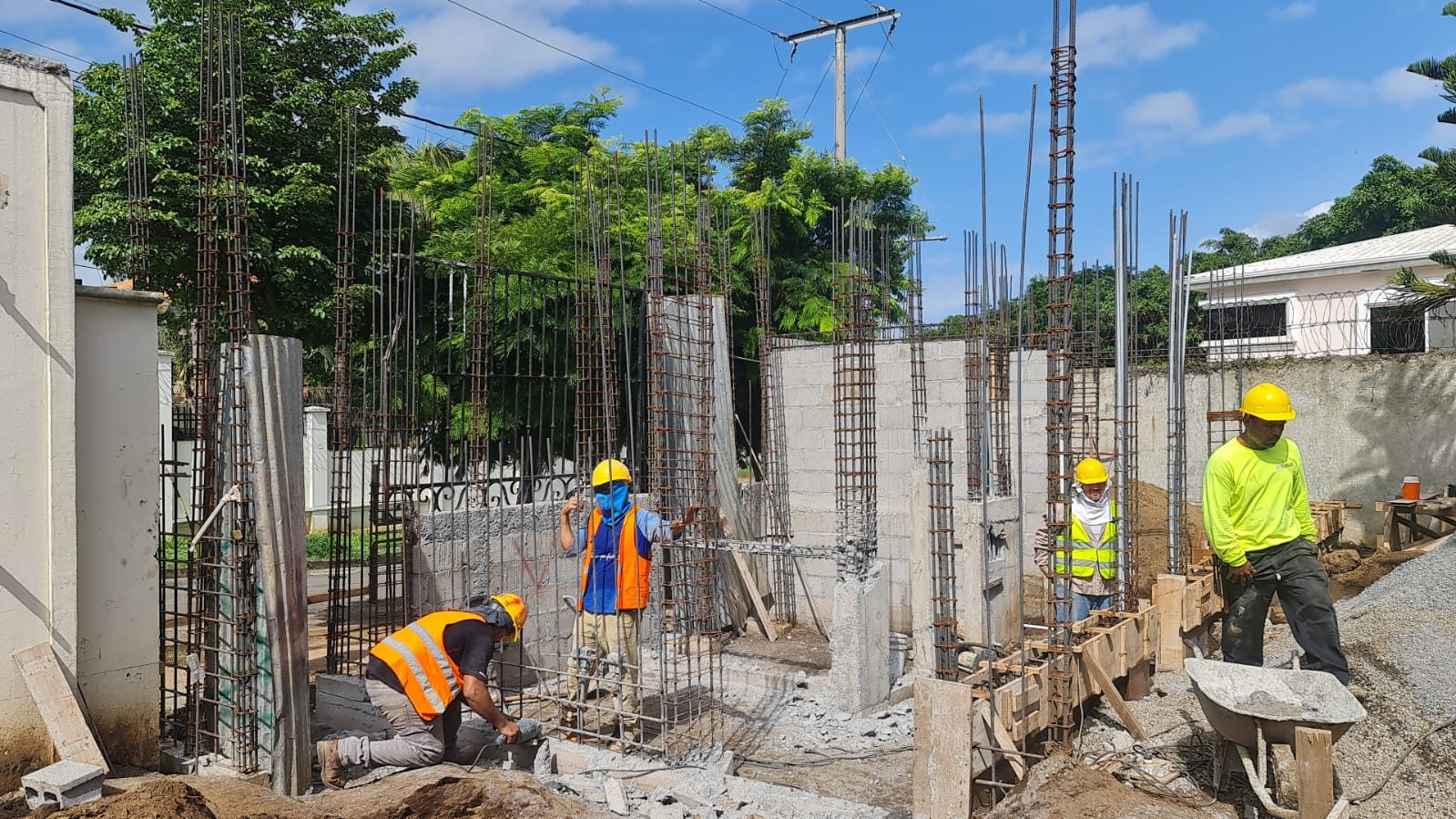 Renovation works at the Embassy of Italy